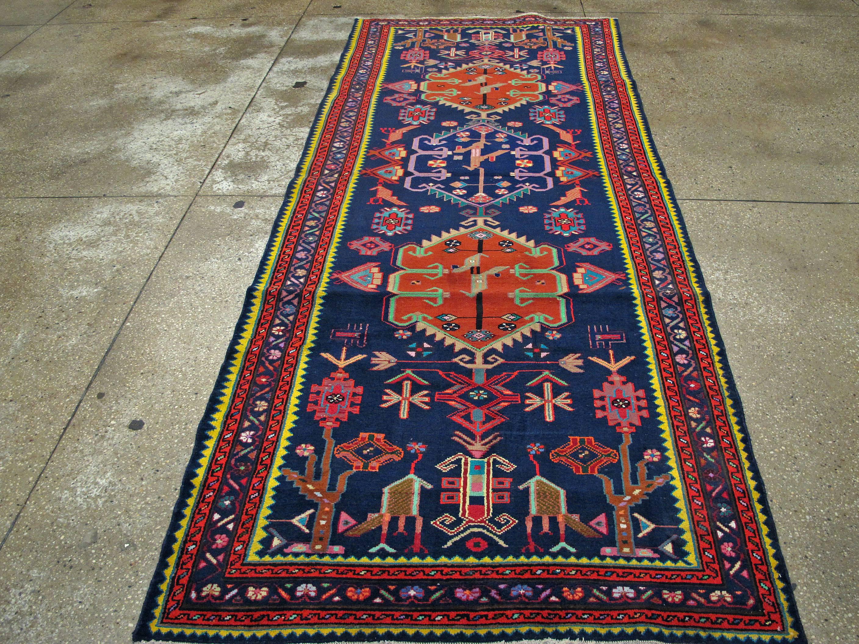 Vintage Persian Malayer Rug In Excellent Condition In New York, NY