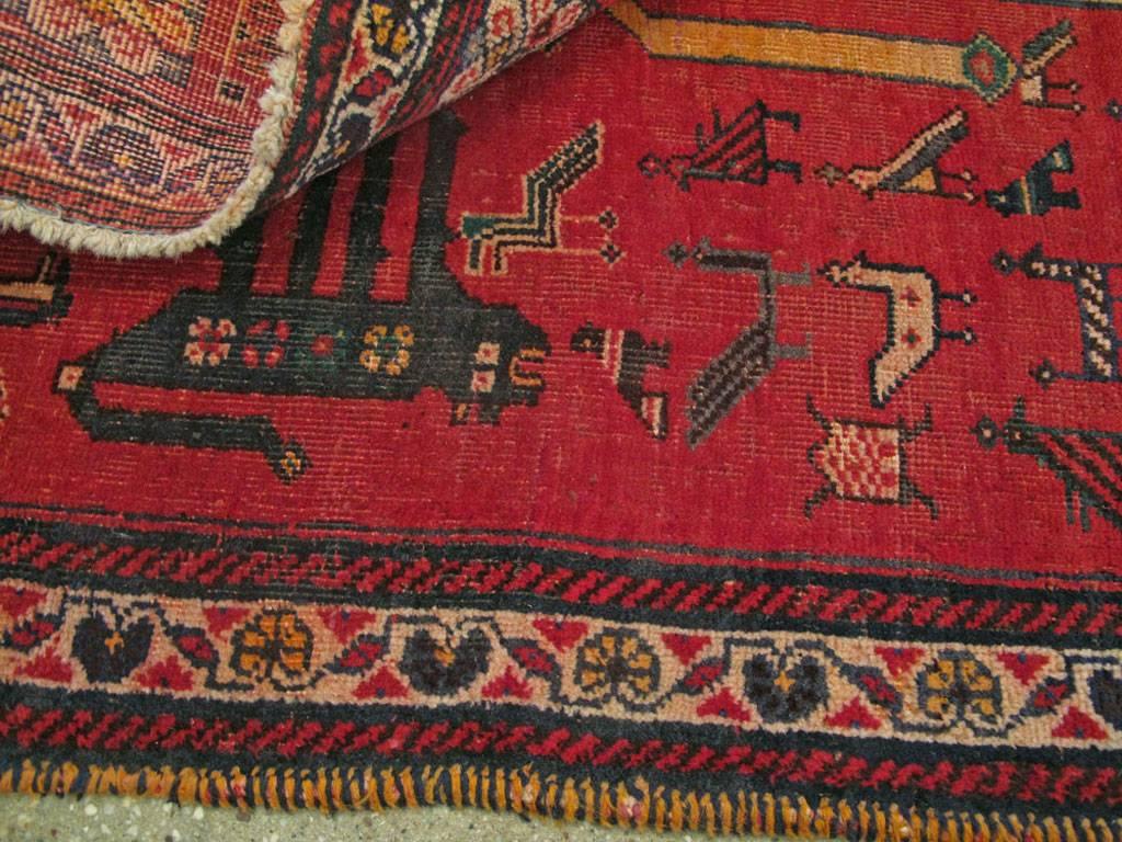 Vintage Persian Afshar Rug For Sale 2