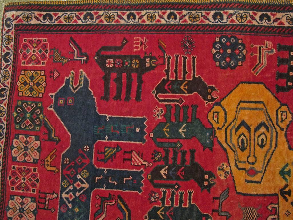 20th Century Vintage Persian Afshar Rug For Sale