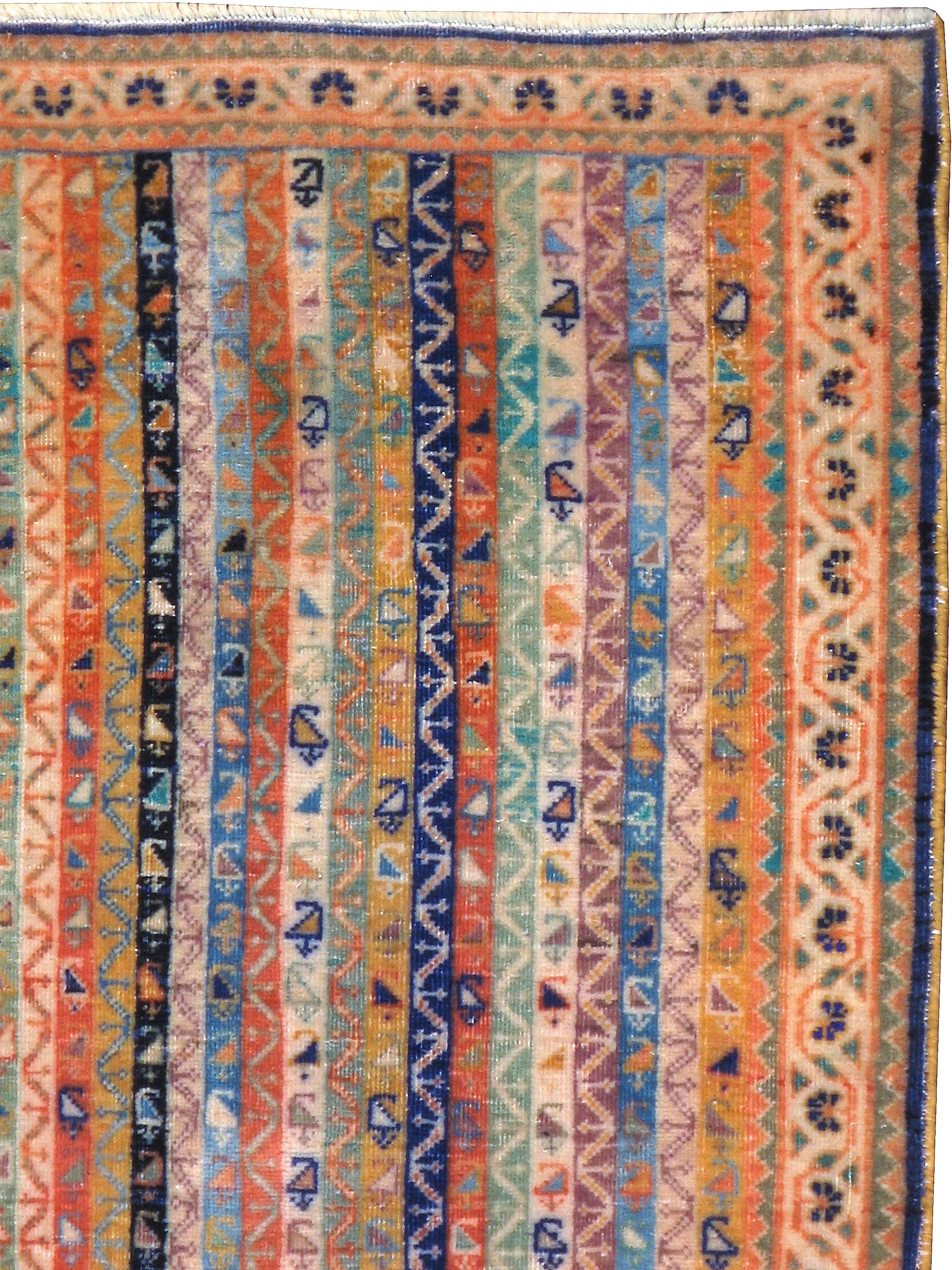 Hand-Woven Antique Persian Afshar Rug