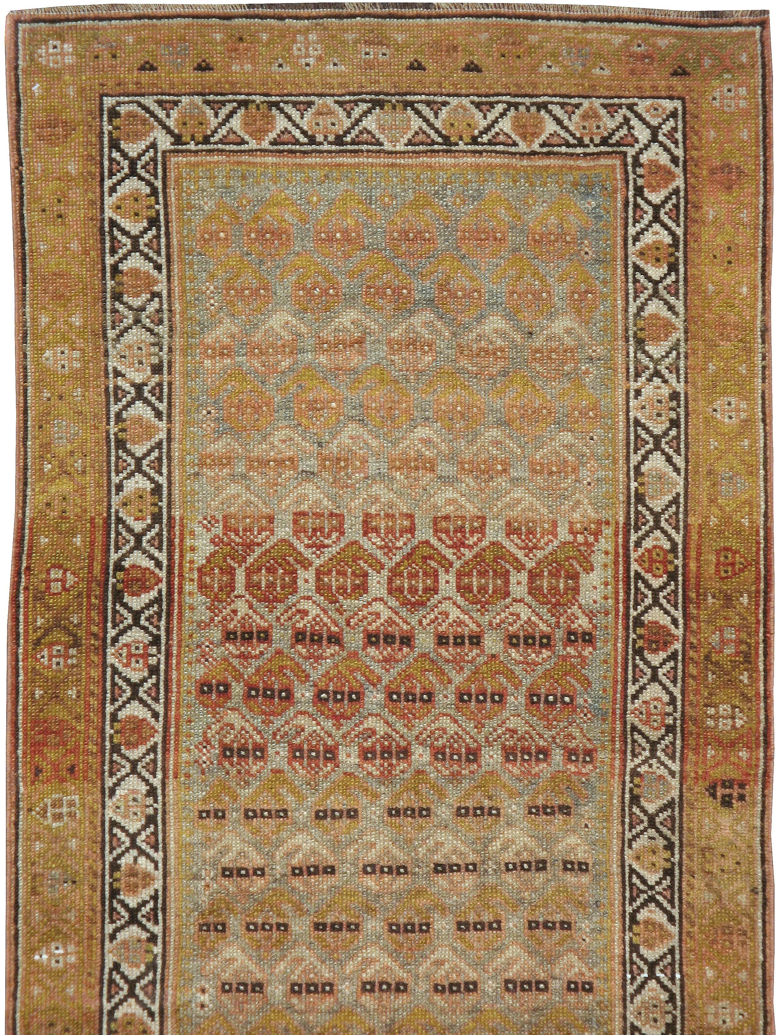 Hand-Woven Antique Persian Malayer Runner For Sale