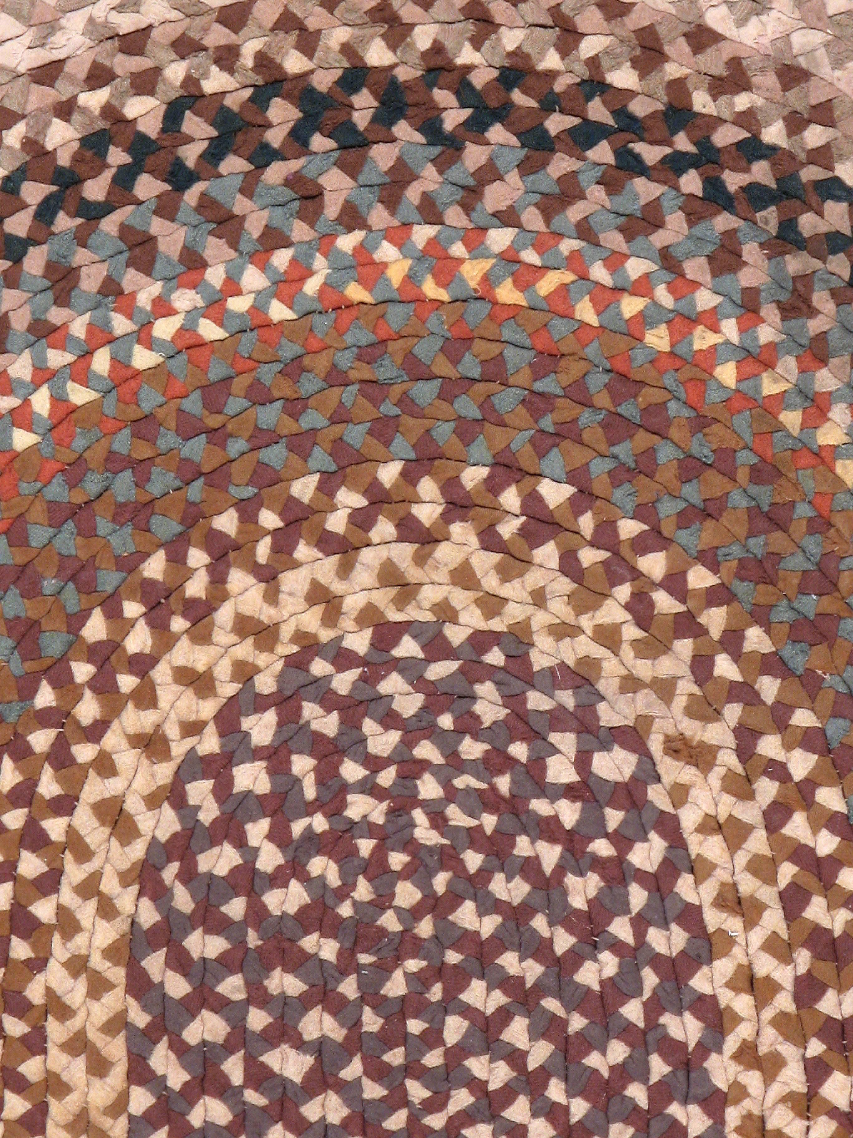 vintage braided rug