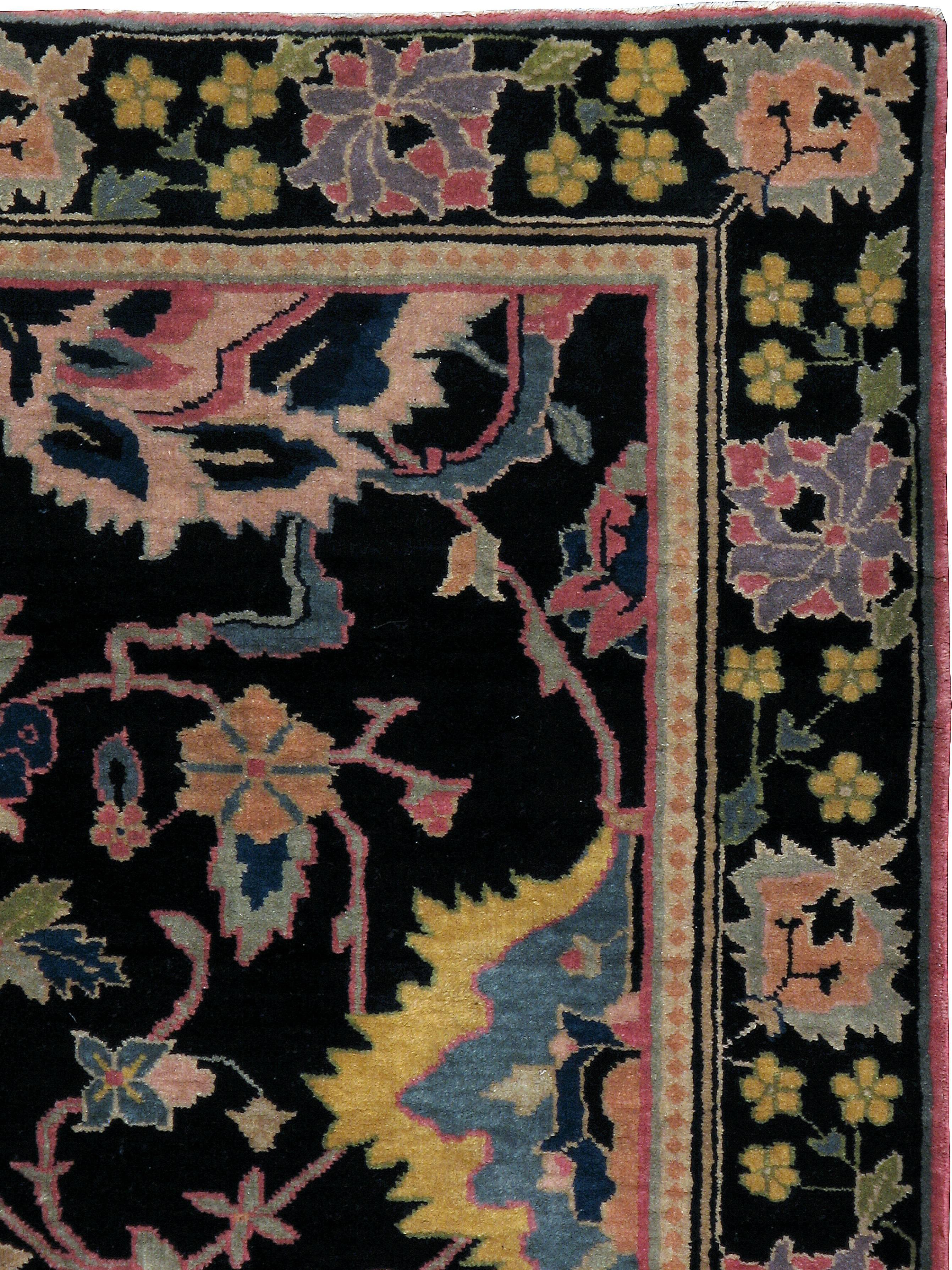 Agra Vintage Indian Lahore Rug For Sale