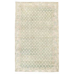Tapis indien Agra vintage en coton