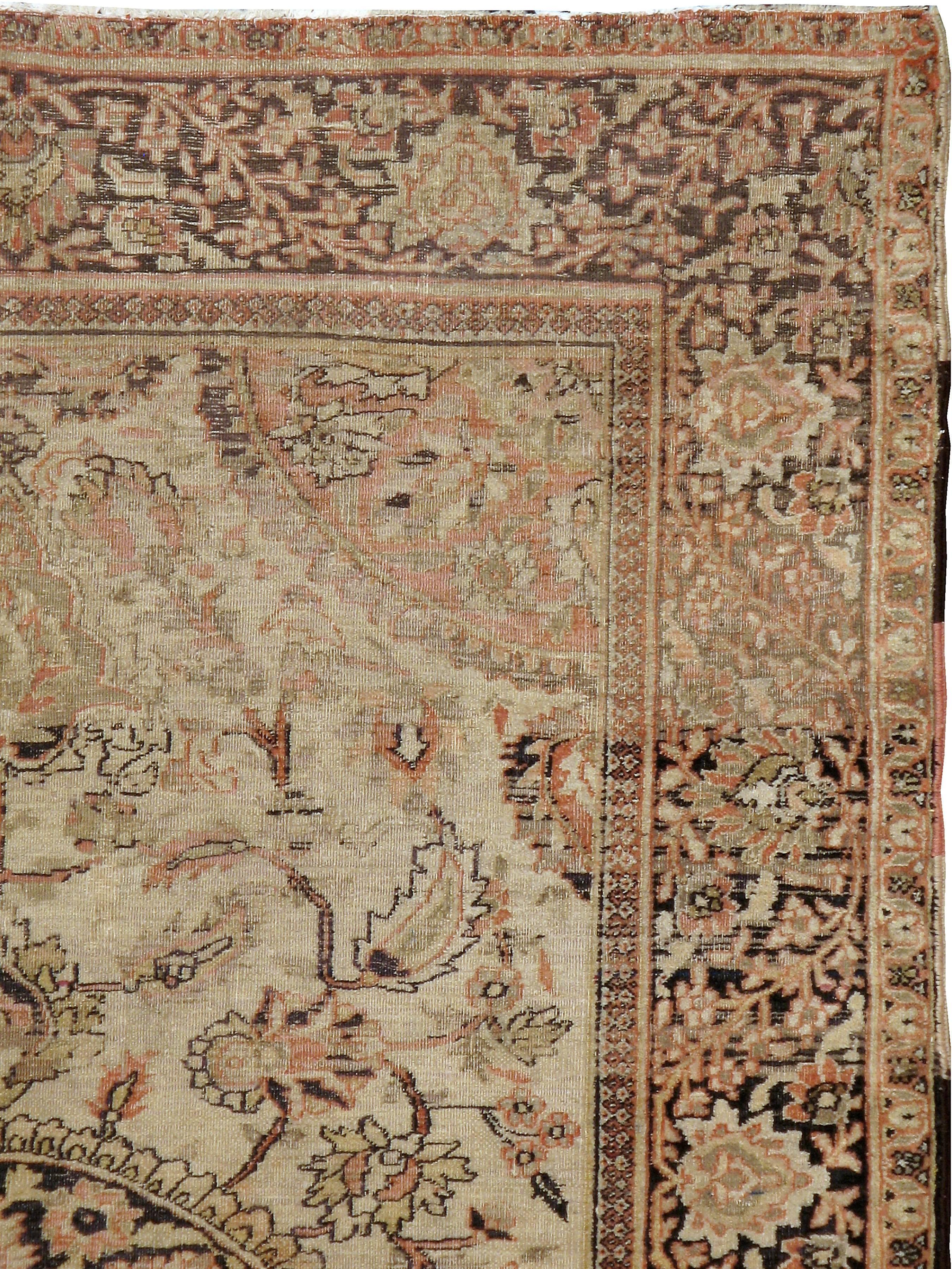 Khorassan Antique Persian Dorokhsh Rug For Sale