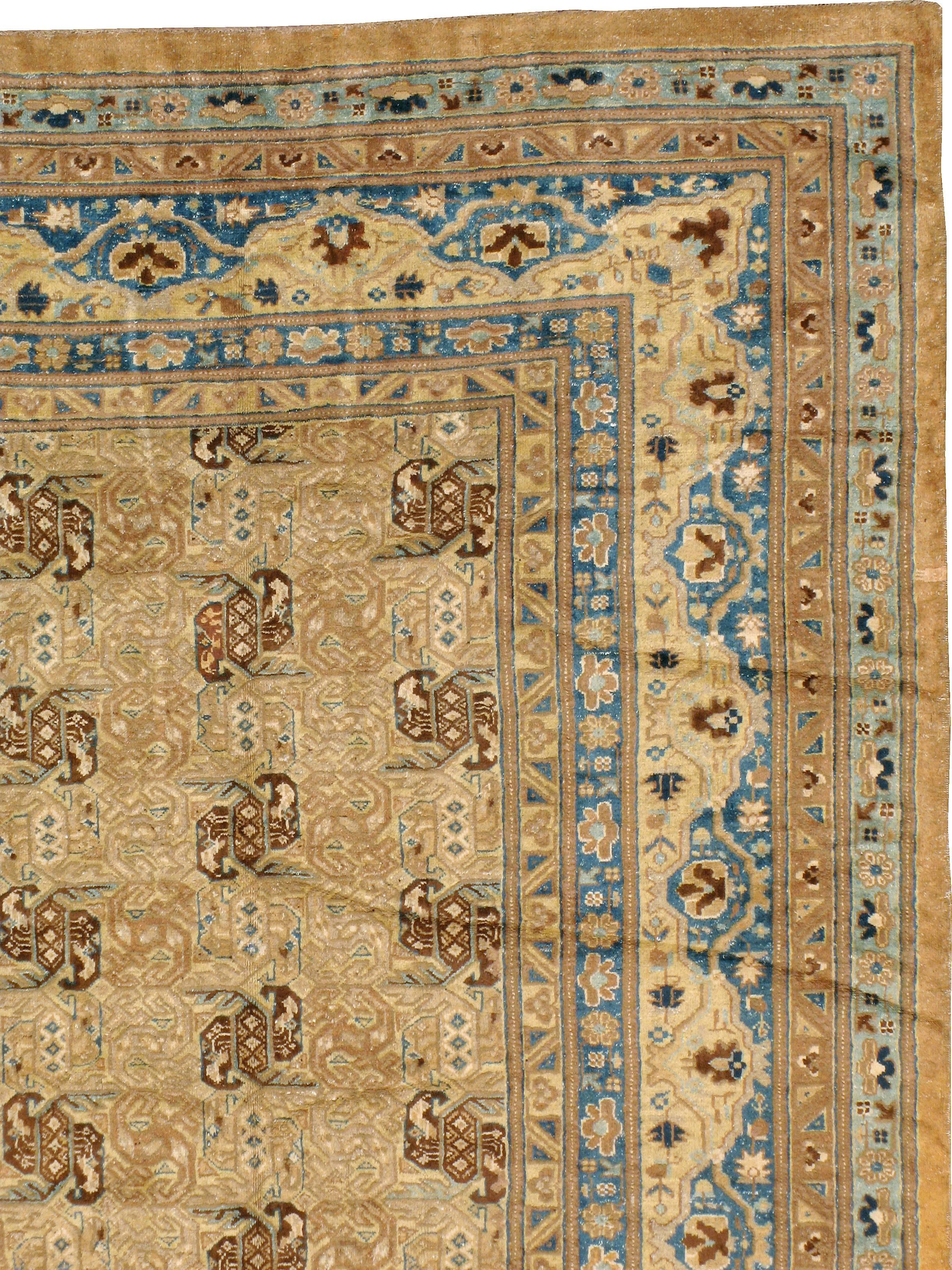 Khotan Antique East Turkestan Samarkand Rug