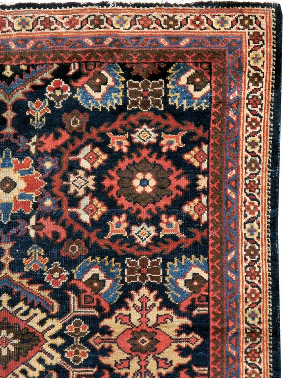 Art Deco Antique Persian Mahal Rug