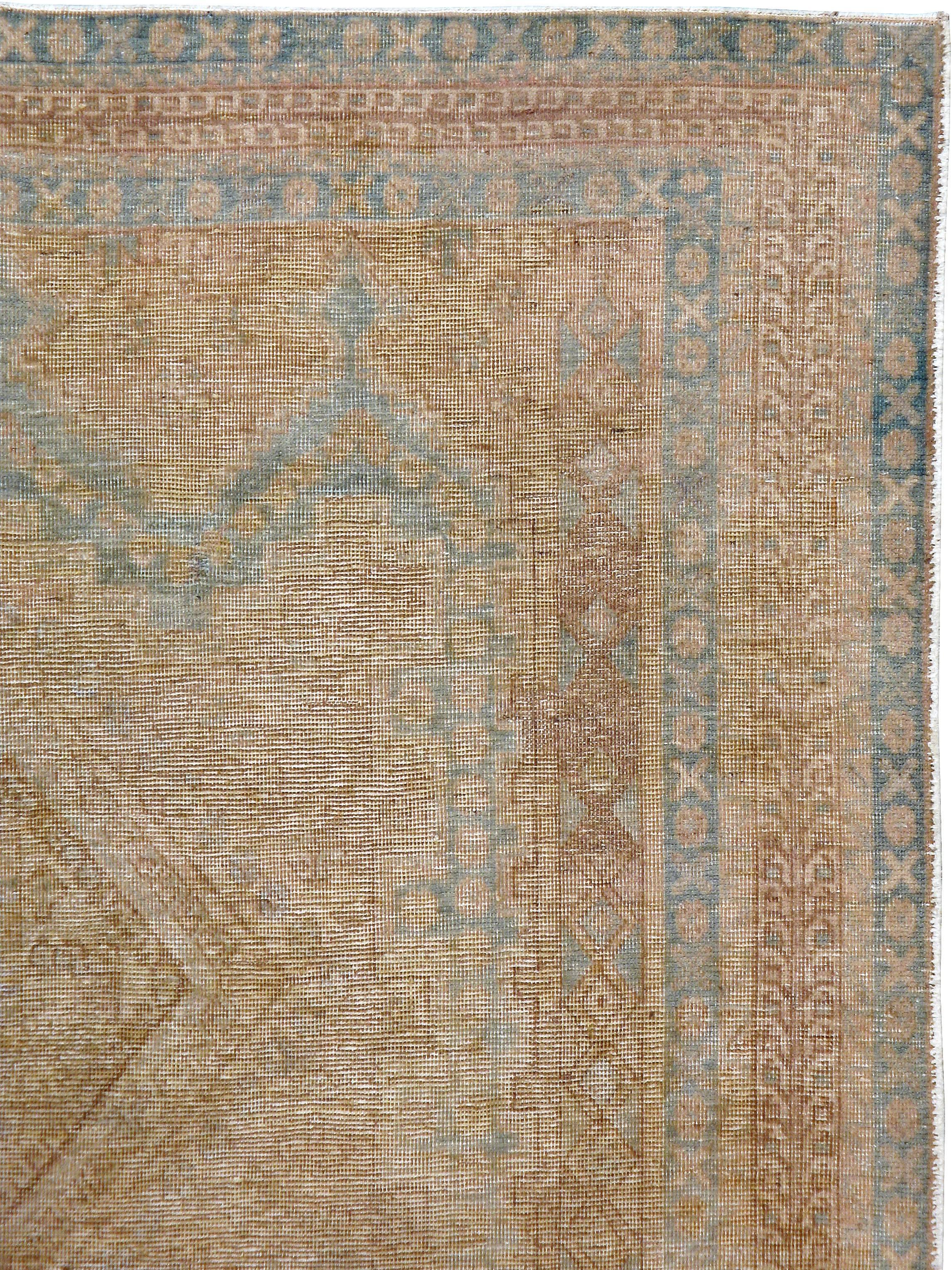 An antique Persian Afshar carpet from the second quarter of the 20th century.