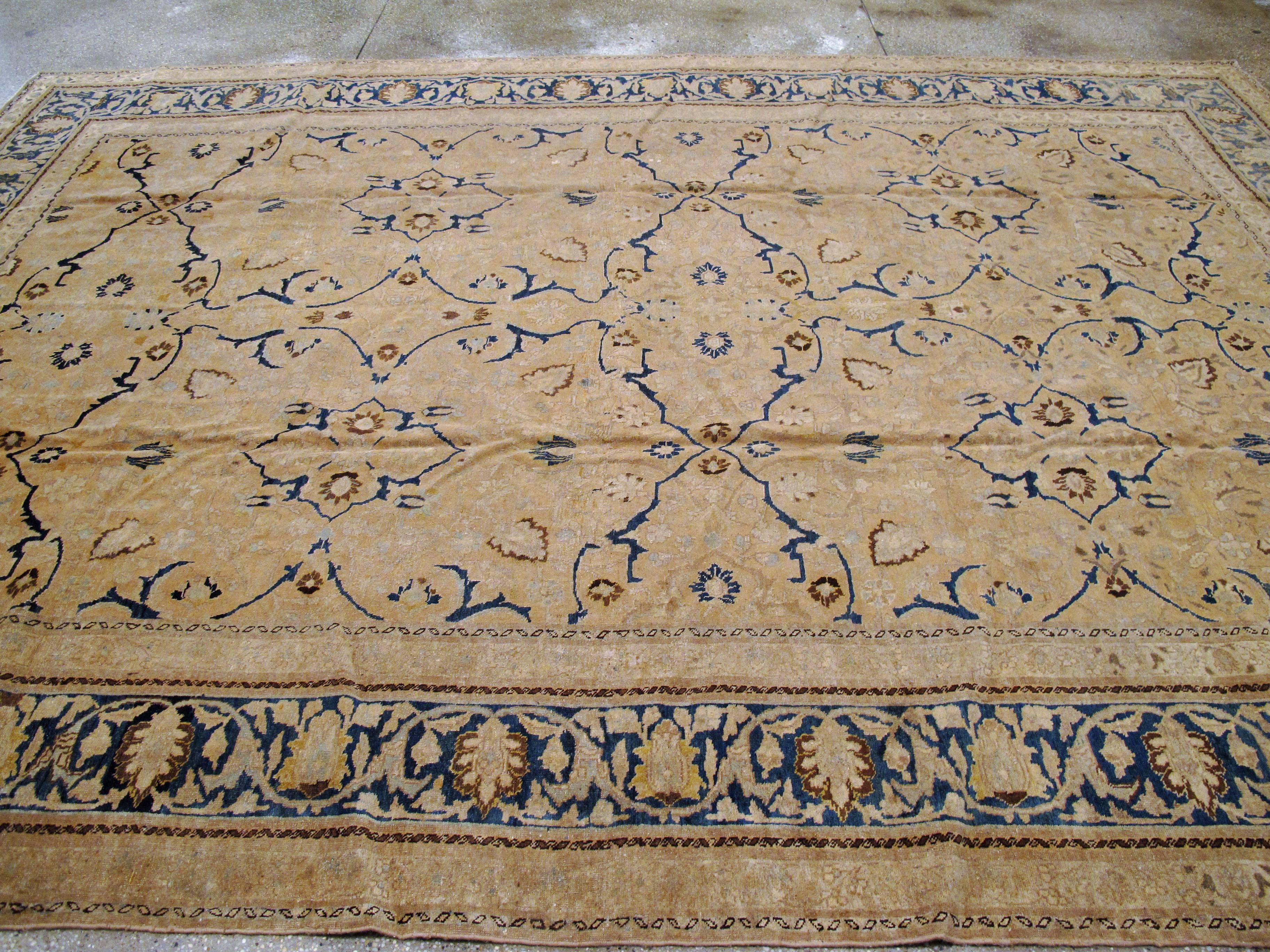 Antique Persian Tabriz Rug For Sale 2