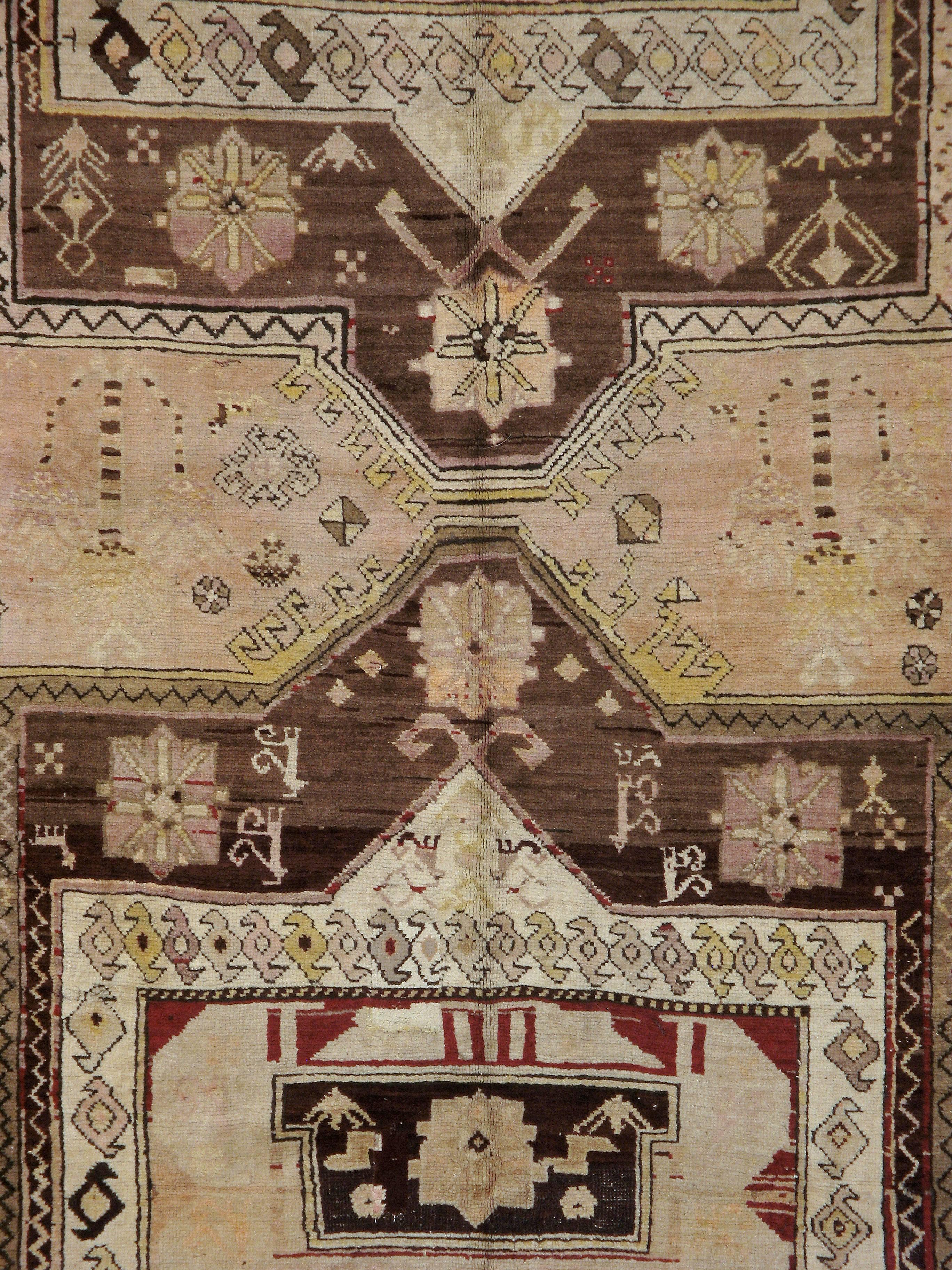Tribal Vintage Russian Karabagh Rug