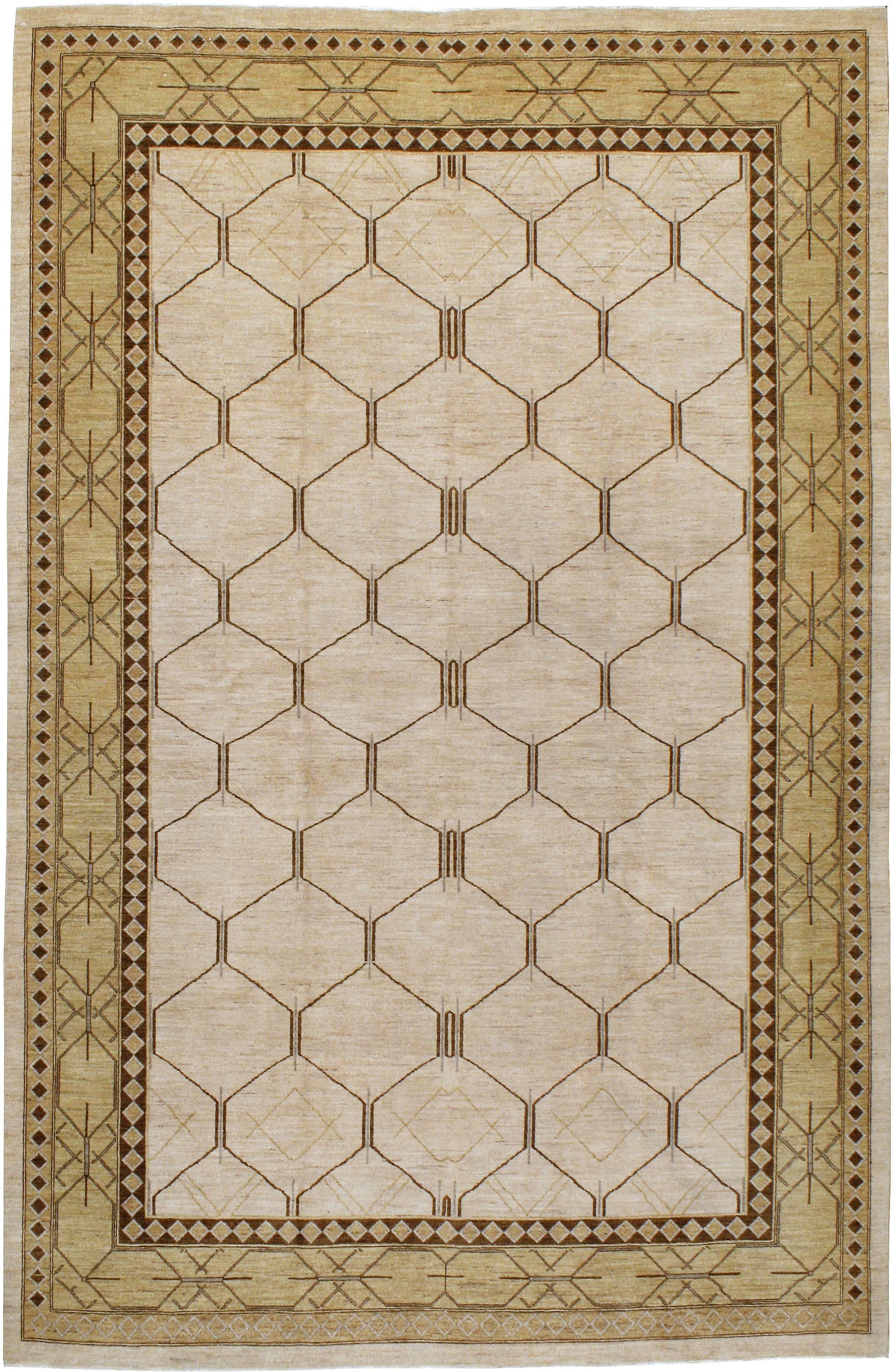 A Persian modernist carpet from the fourth quarter of the 20th century.