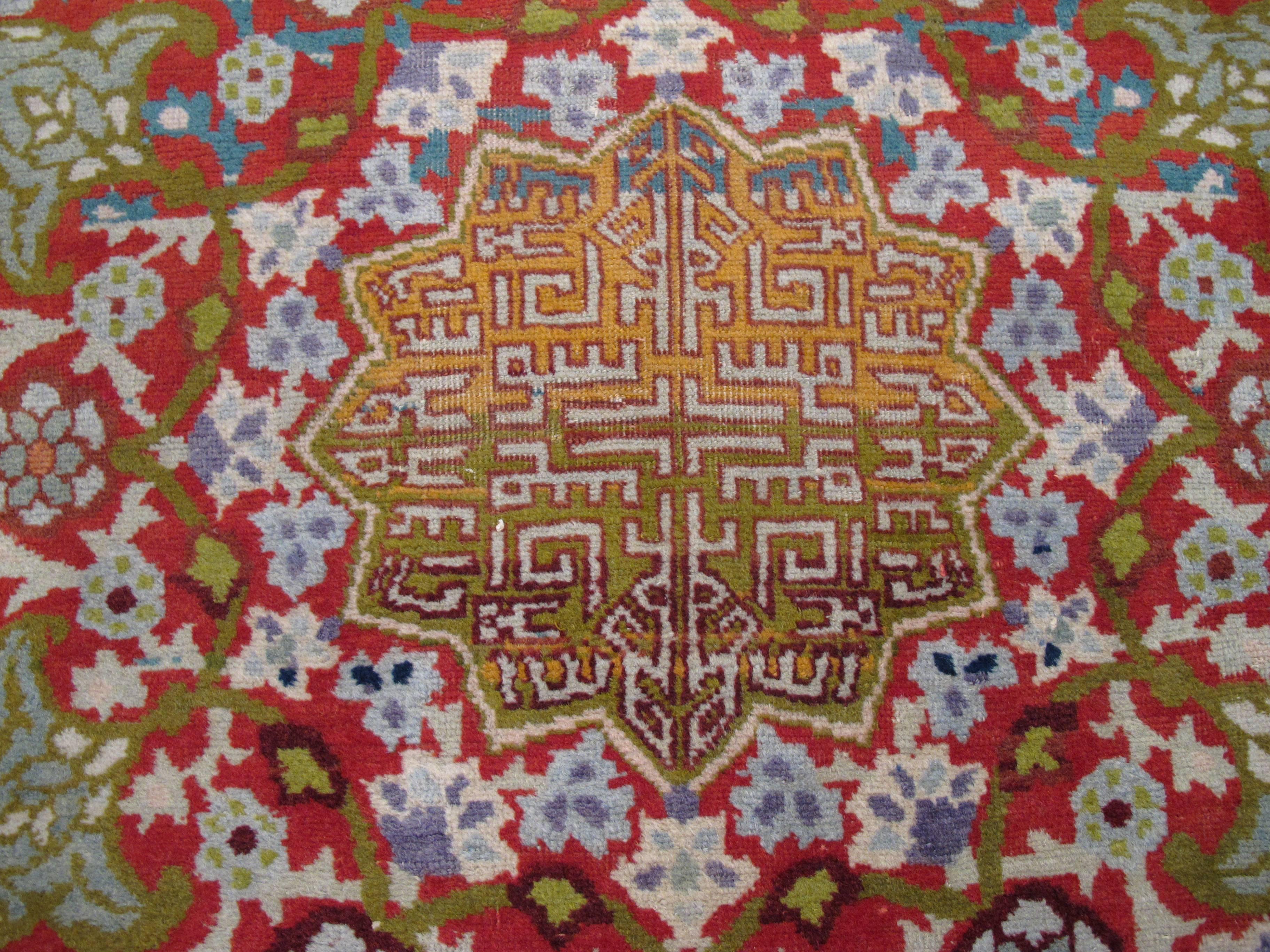 Antique Persian Tabriz Rug For Sale 3