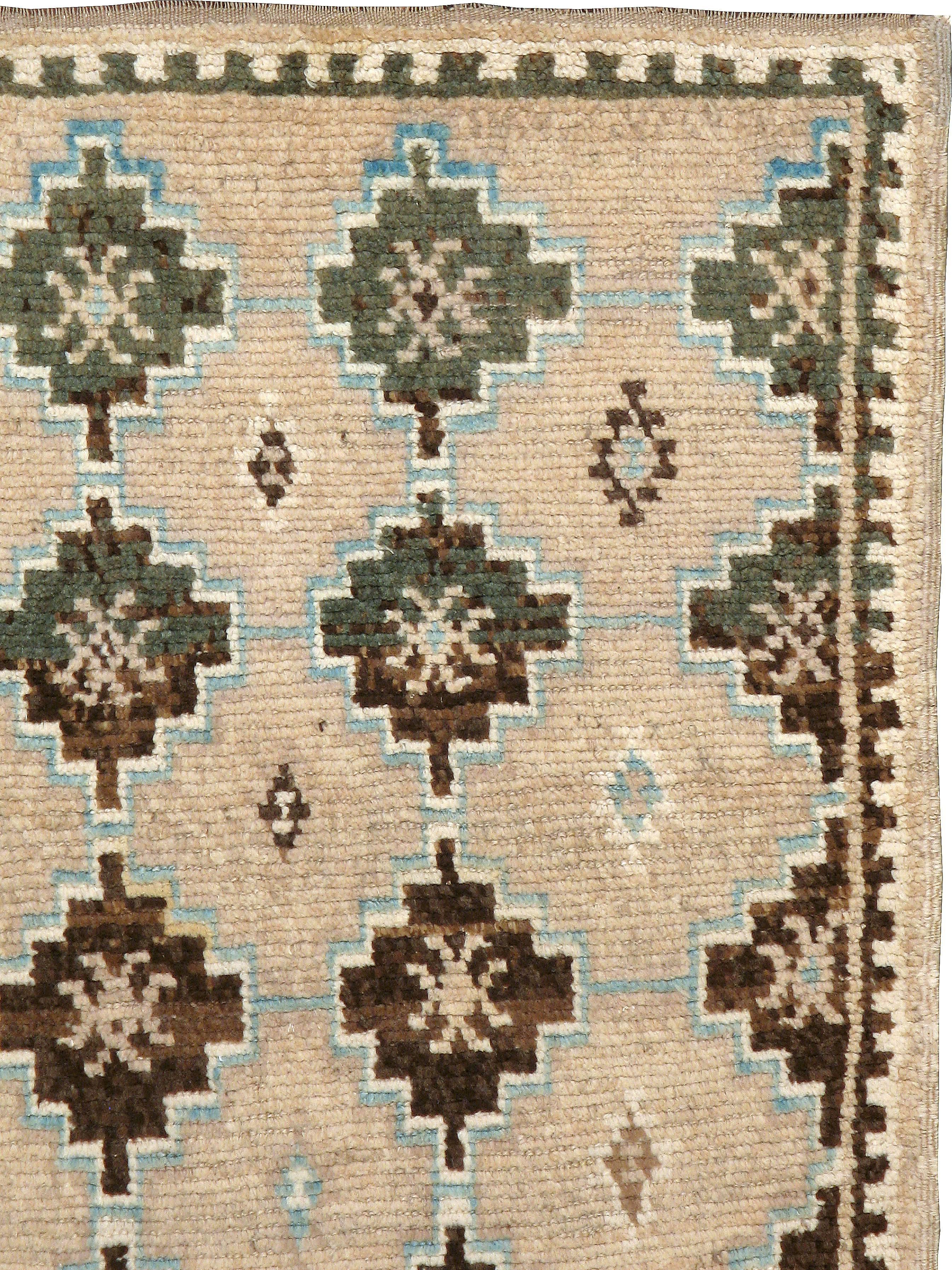 Hand-Woven Vintage Moroccan Rug