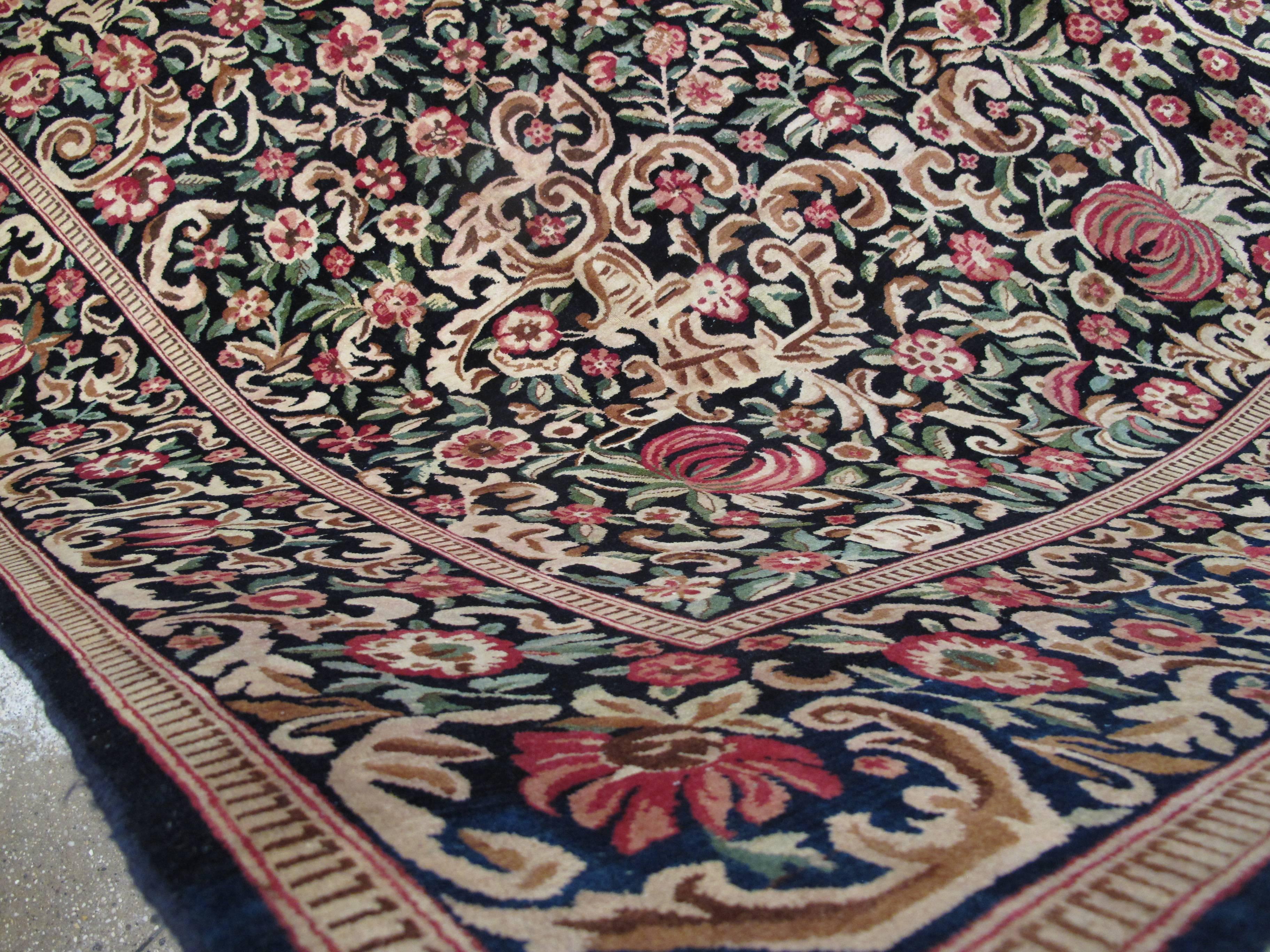 Alter persischer Kashan-Teppich im Zustand „Hervorragend“ im Angebot in New York, NY