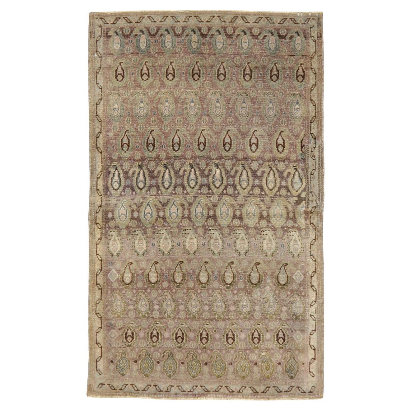 Mid-20th Century Persian Malayer Throw Rug