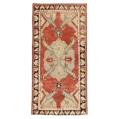 Mid-20th Century Turkish Oushak Throw Rug