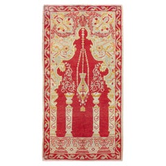Early 20th Century Turkish Oushak Throw Rug