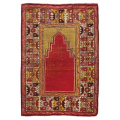 Early 20th Century Turkish Anatolian Throw Rug
