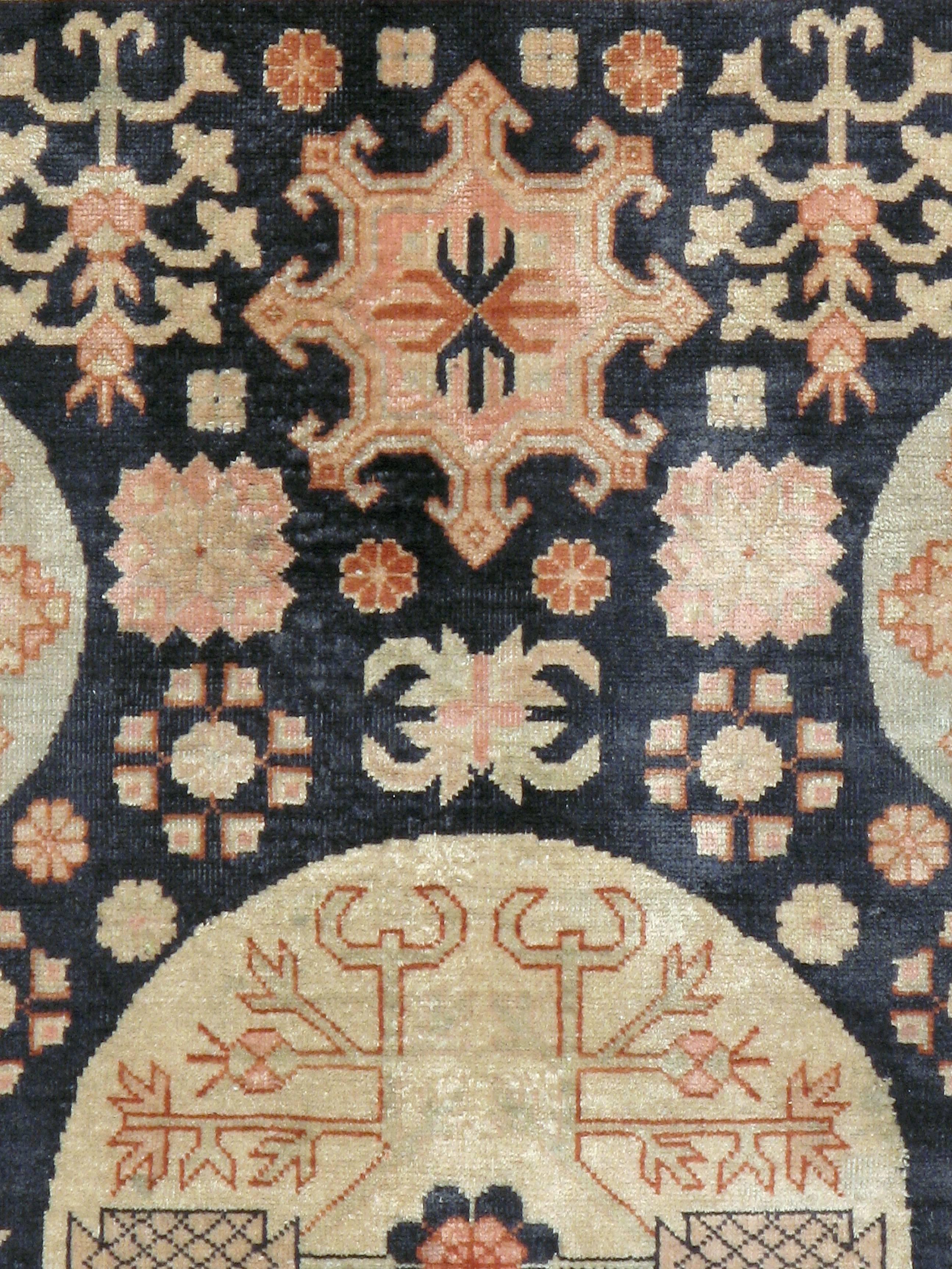 East Turkestani Antique East Turkestan Khotan Rug