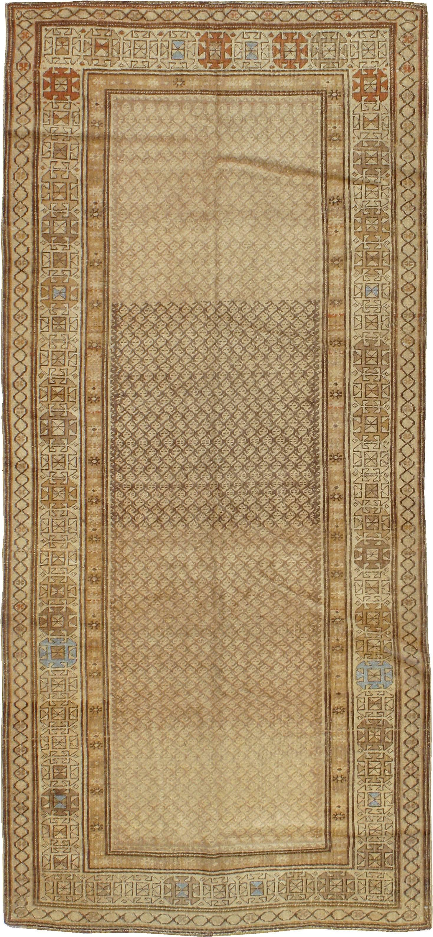 An antique Persian Kurd carpet from the first quarter of the 20th century.
