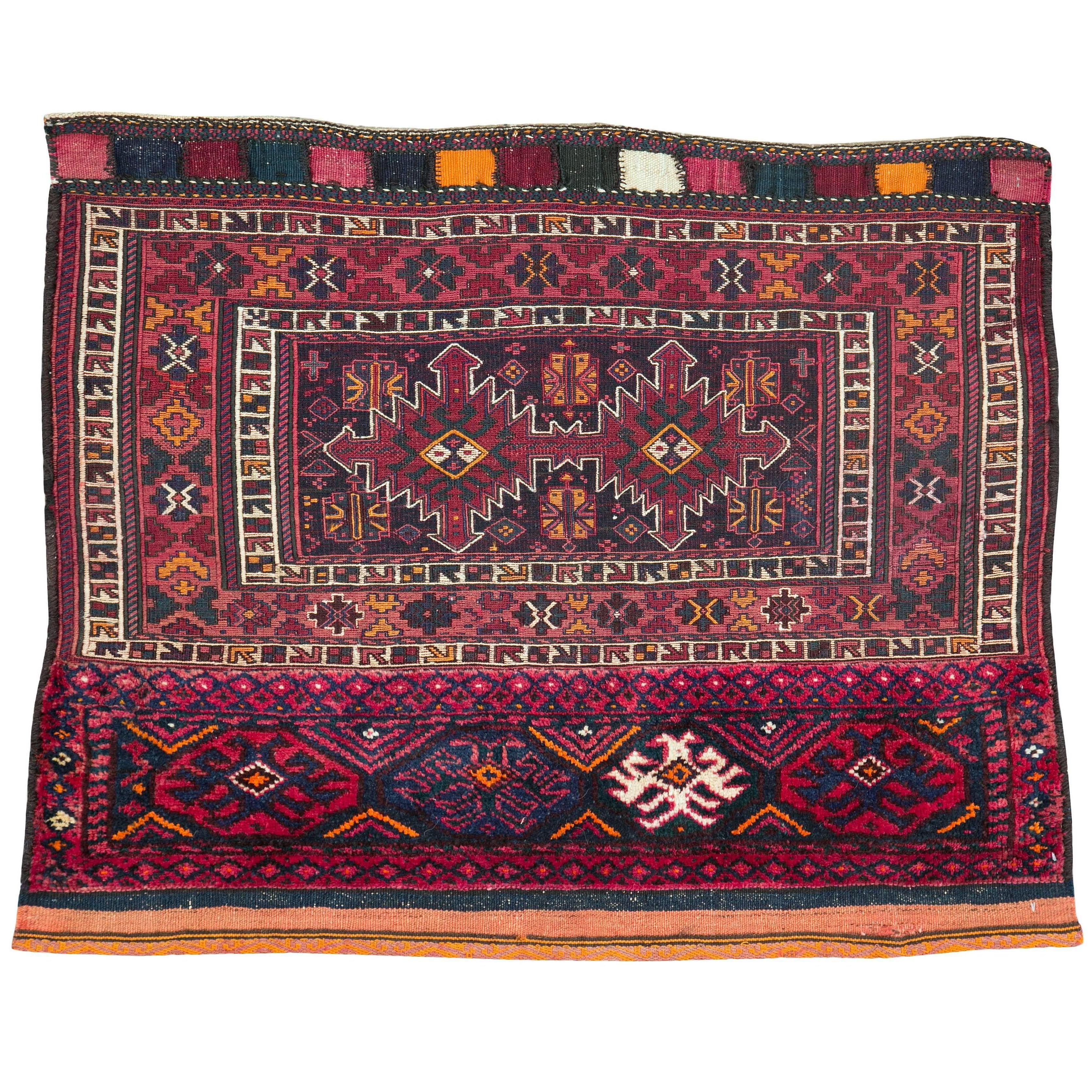 Vintage Uzbek Tribal Rug For Sale