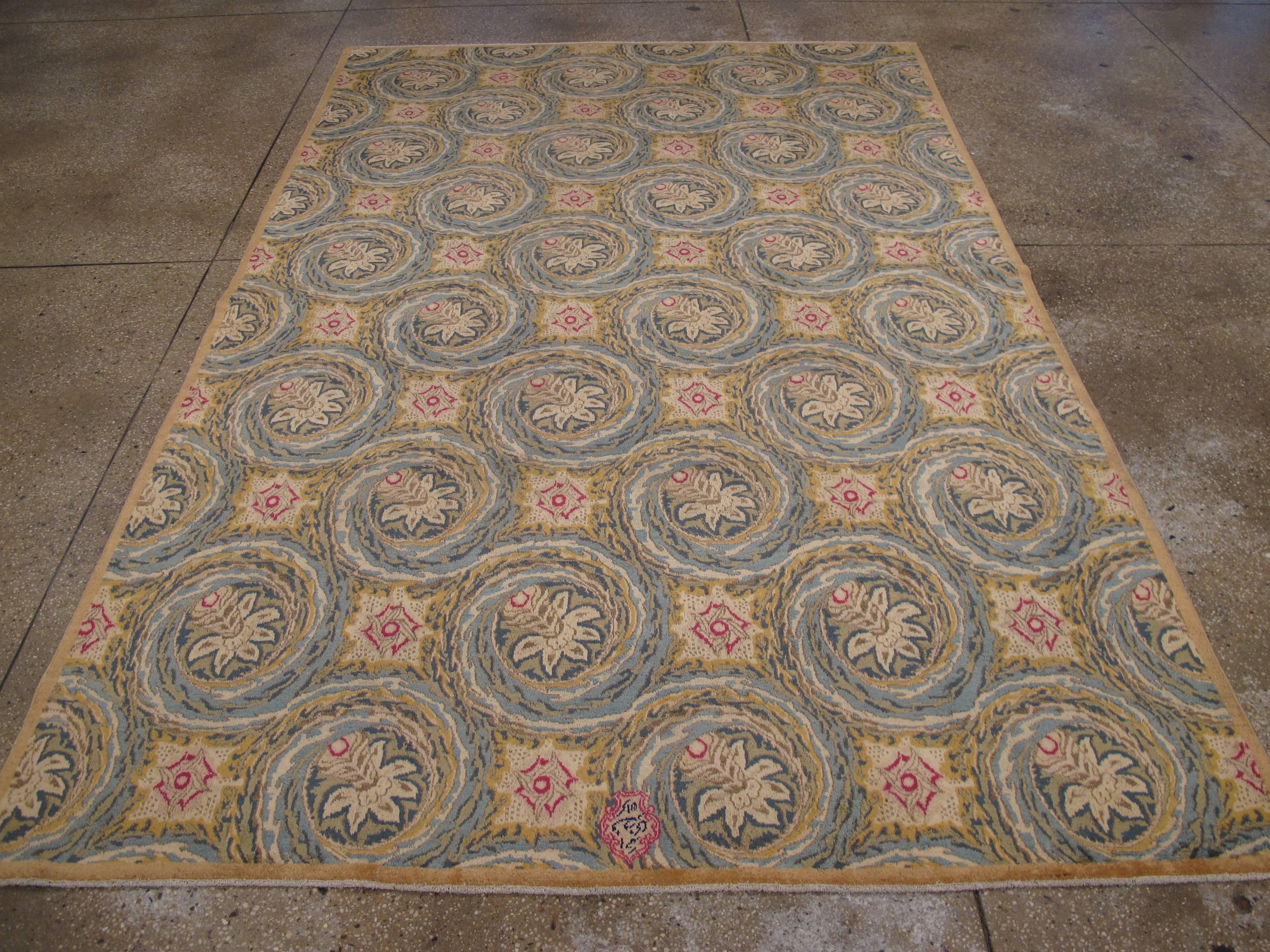 Hand-Knotted Vintage Persian Rug For Sale