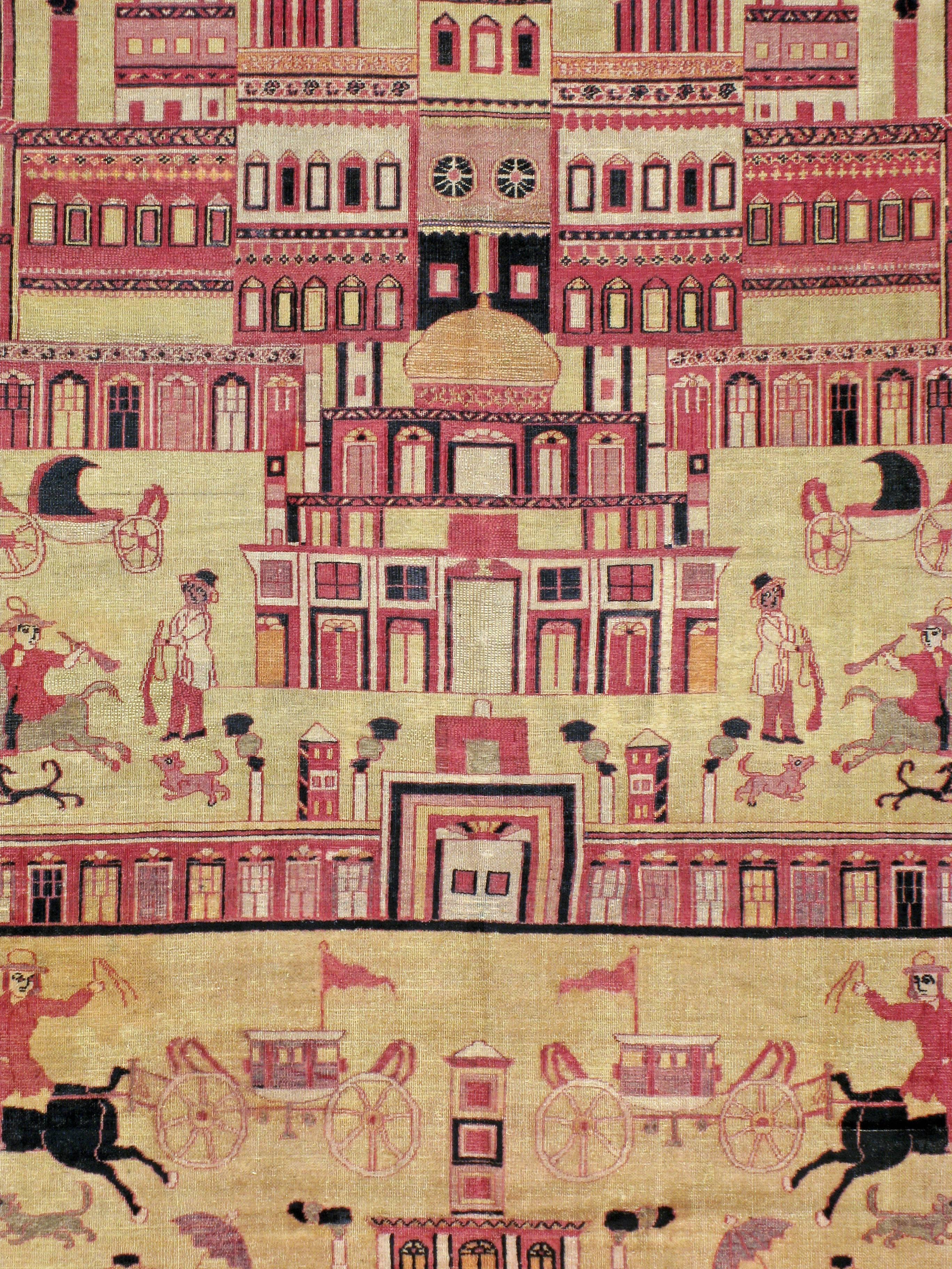 An early 20th century, Persian Khorassan Pictorial carpet.

Measures: 16' 3