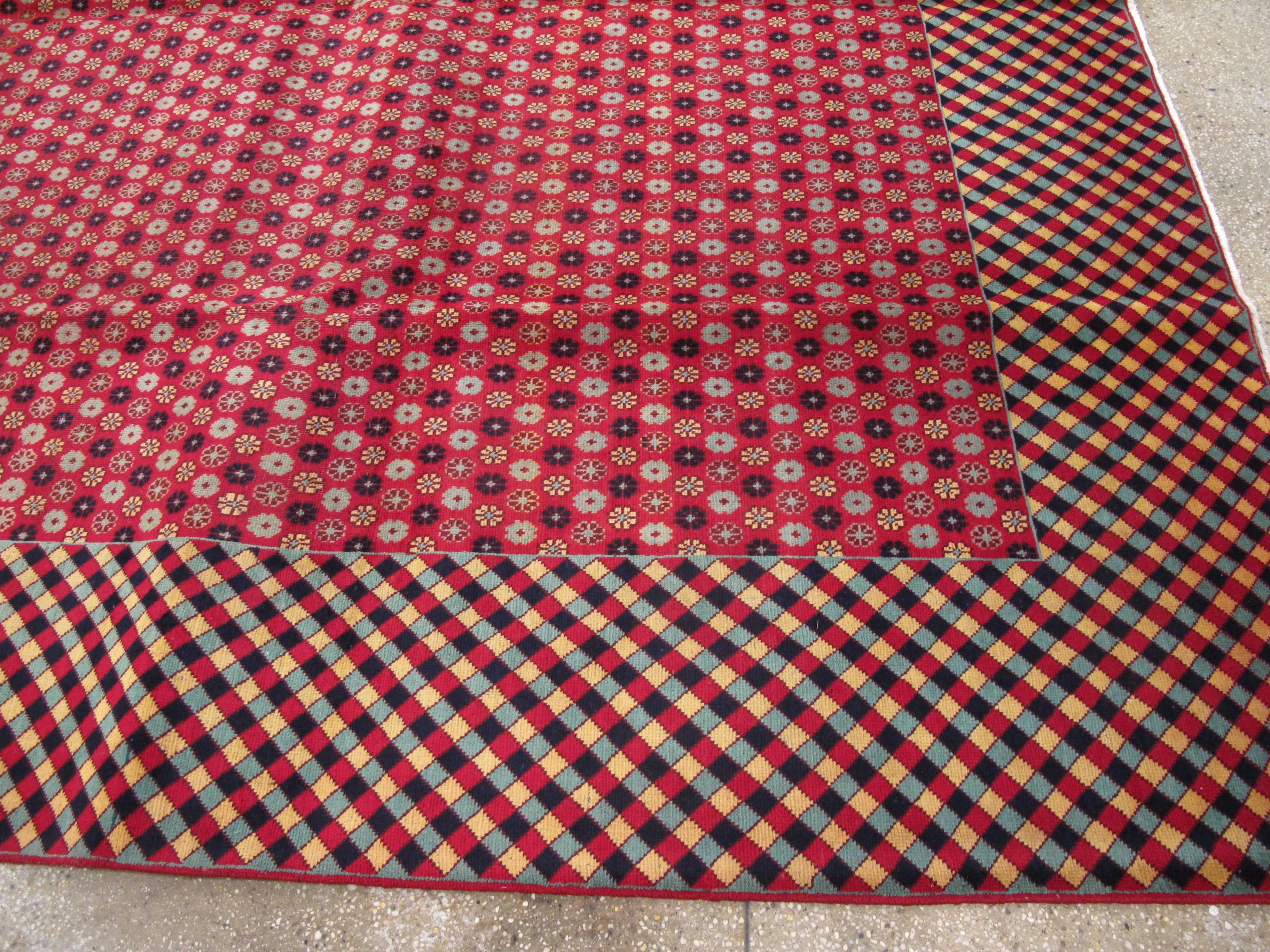 Metà XX secolo Tappeto persiano vintage in vendita