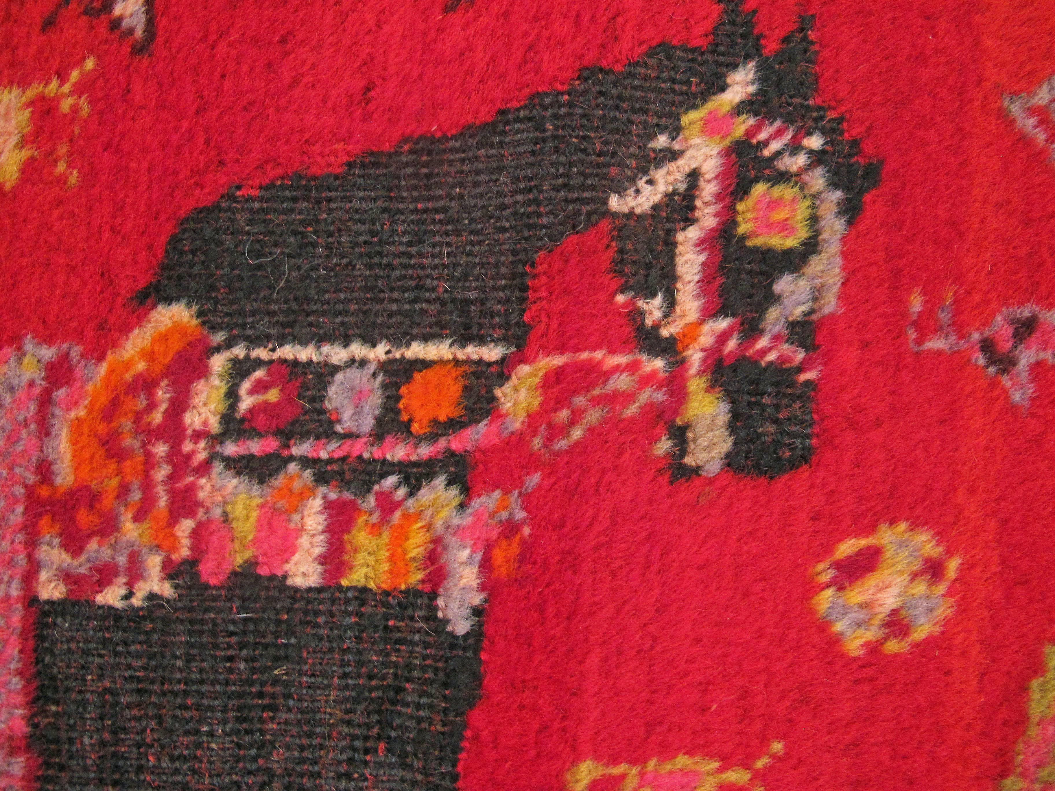 Laine Tapis caucasien ancien du Caucase Karabagh en vente