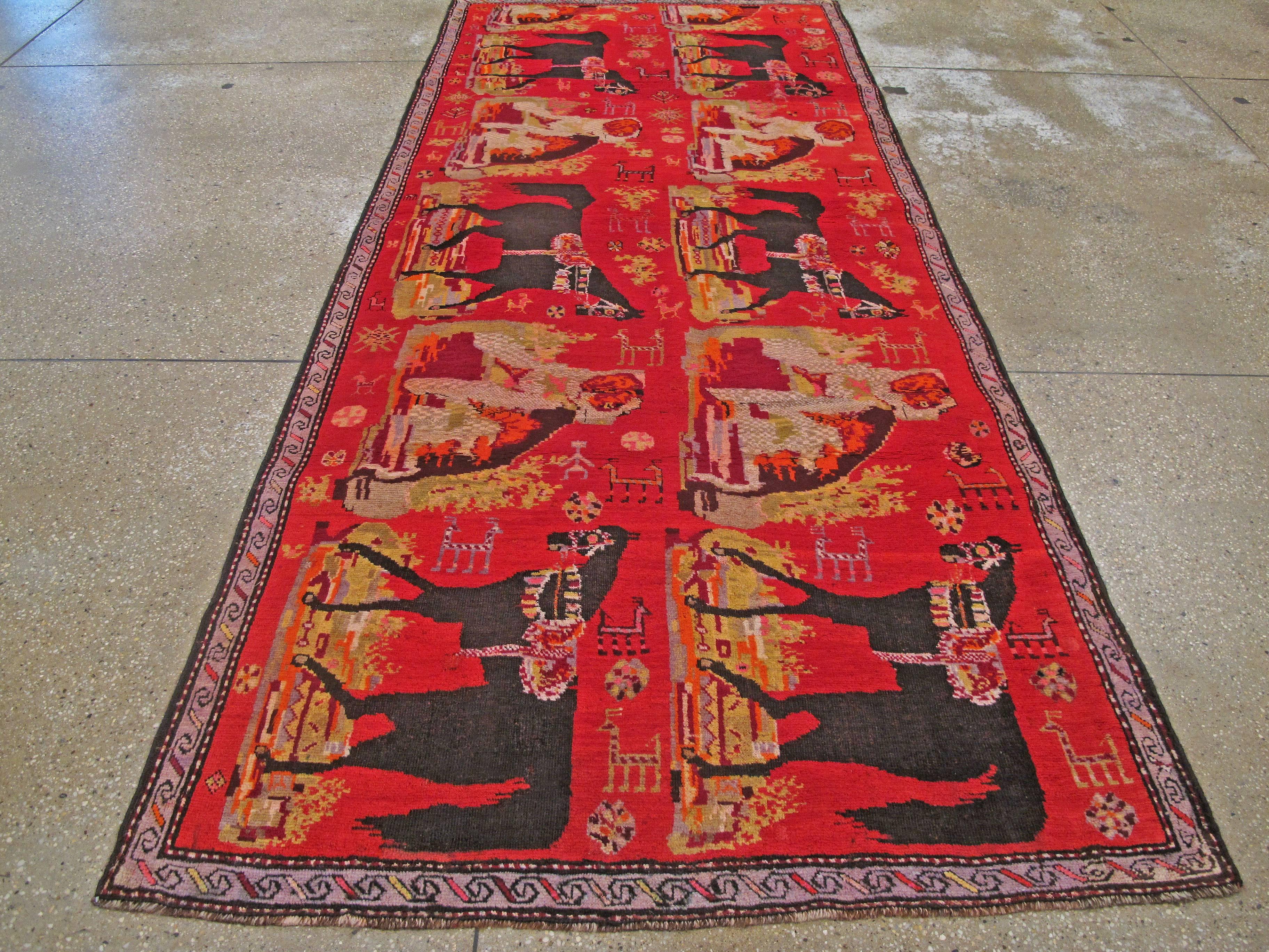 Antique Caucasian Karabagh Rug For Sale 2