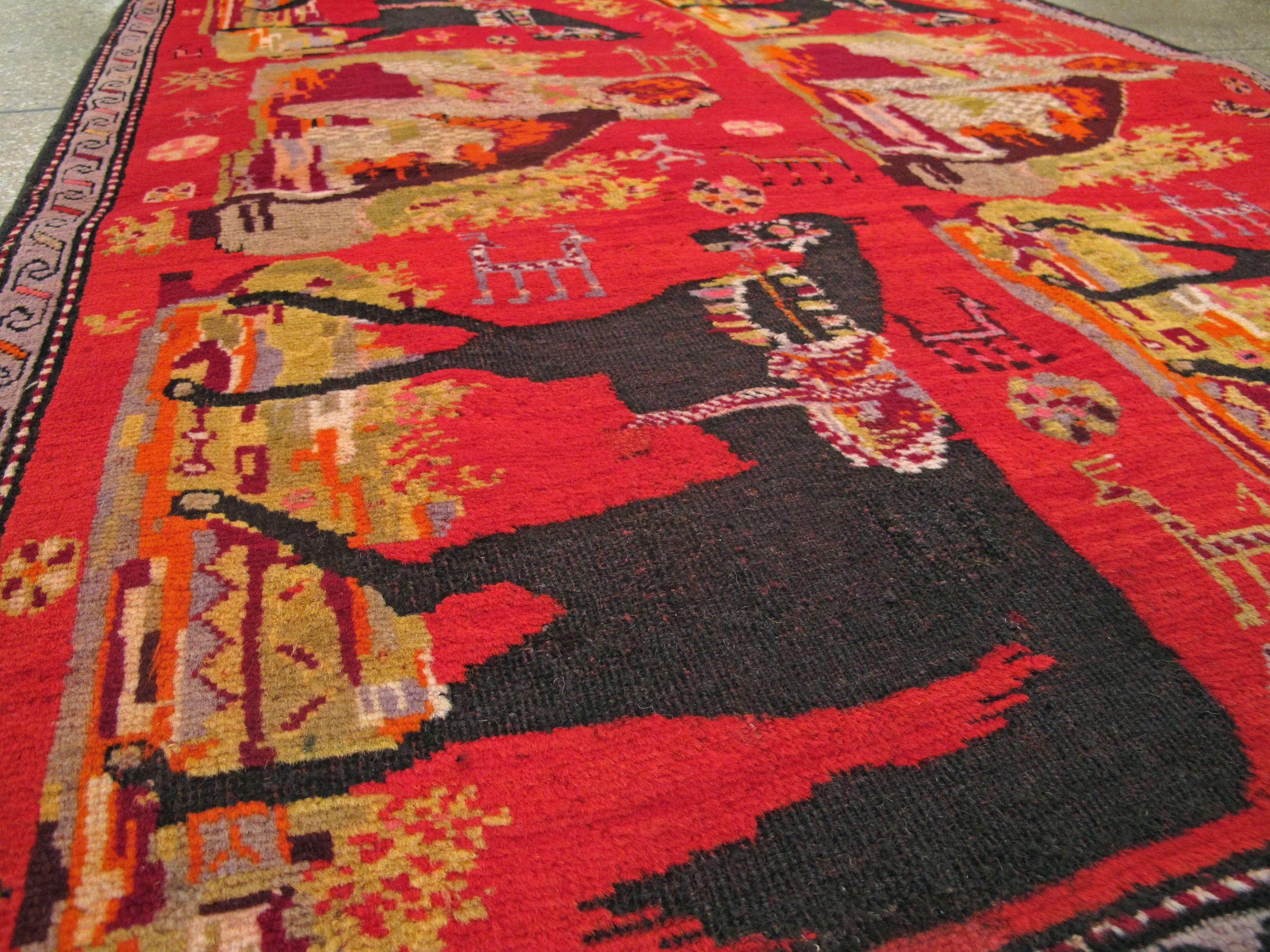 Antique Caucasian Karabagh Rug For Sale 3