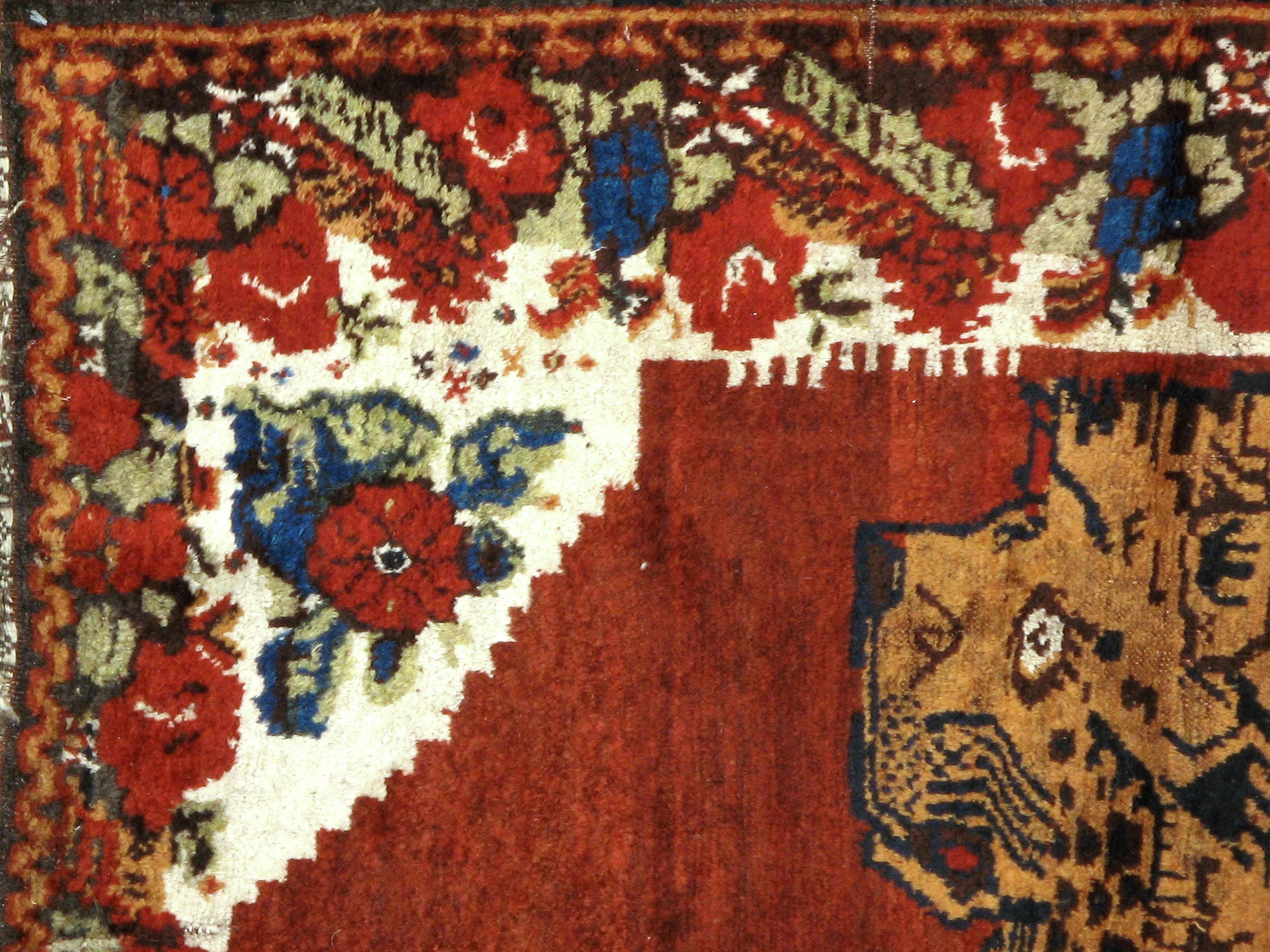 Antique Persian Gabbeh Rug In Good Condition In New York, NY