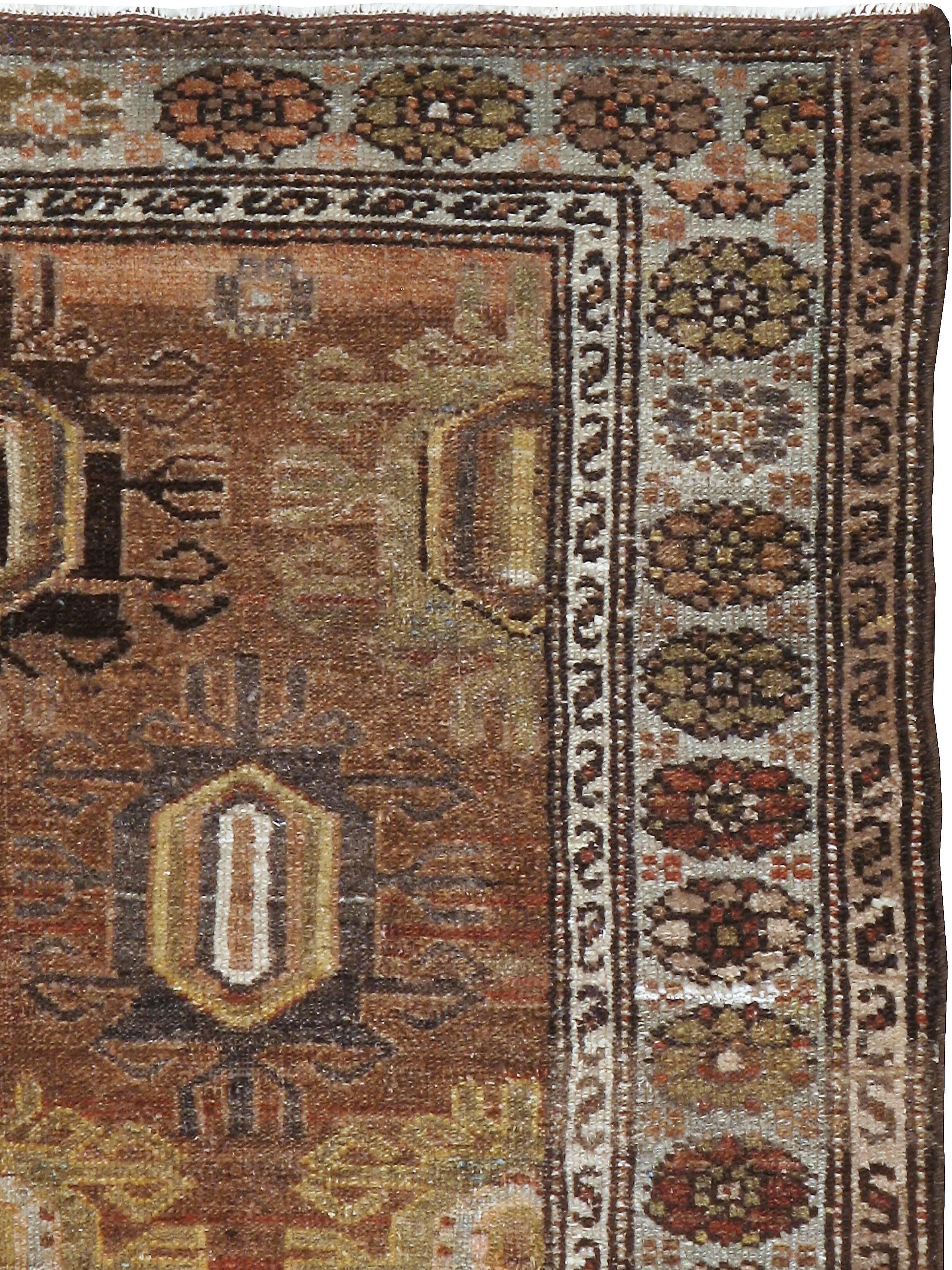 Tribal Antique Persian Kurd Rug
