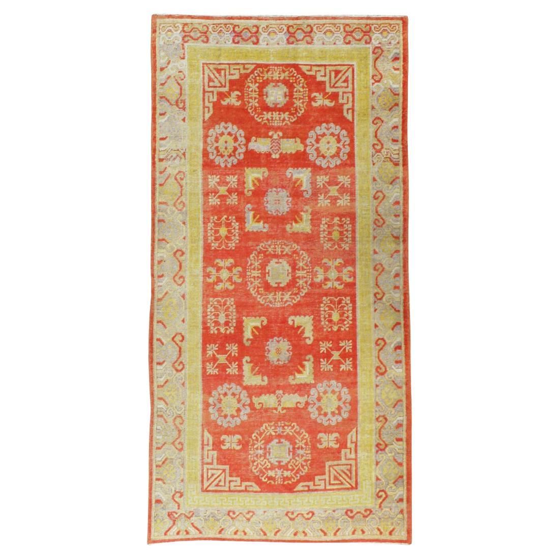 Ancien tapis Khotan du Turkestan oriental