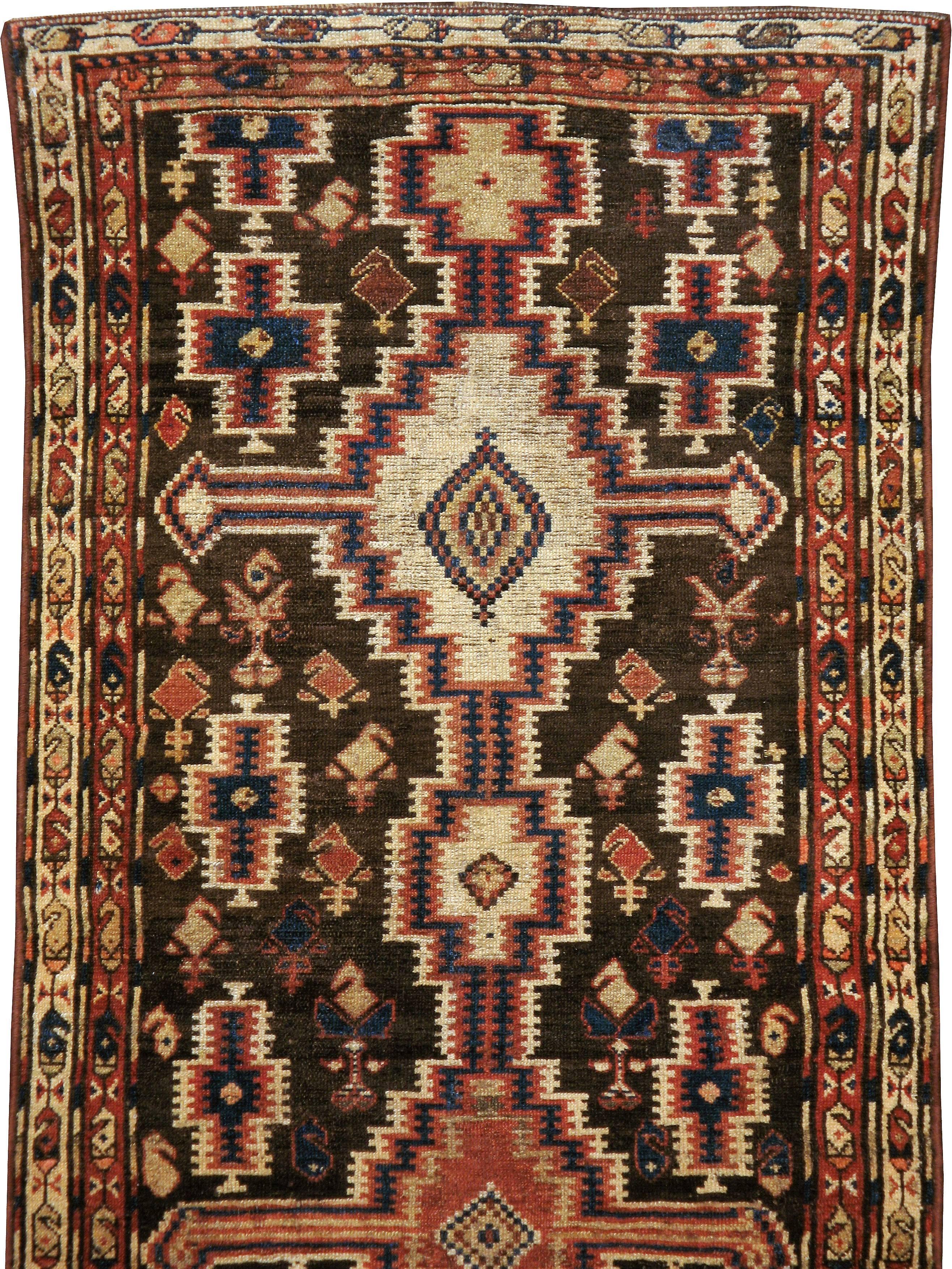 Tribal Antique Persian Kurd Rug