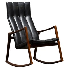 Rare Danish Rocking Chair by Helge Vestergaard-Jensen for Søren Horn