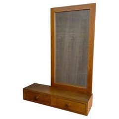 1960s Mid Century Teak Mirror with Drawers