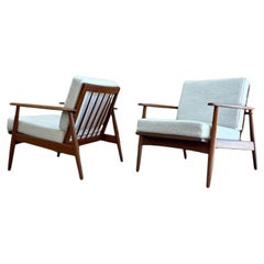 Paar dänische Teakholz-Lounge-Stühle von Moreddi aus den 1960er Jahren