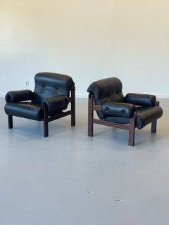 1970s Copa Lounge Chair by Jean Gillon for Italma in Solid Imbuia