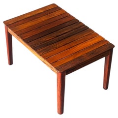 1960s Slatted Rosewood Bench / Side Table by Albert Larsson for Alberts Tibro
