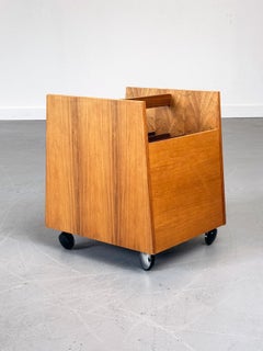 1960s Rolf Hesland Record Caddy for Bruksbo by Bagn Møbelindustri, Norway.