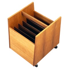 1960s Rolf Hesland Record Caddy for Bruksbo by Bagn Møbelindustri, Norway.