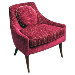 1960s Kroehler “Avant” Lounge Chair in Patterned Upholstery, USA.