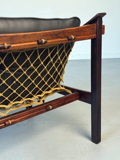 1960s Pair of Amazonas Lounge Chairs by Jean Gillon for Italma Wood Art.