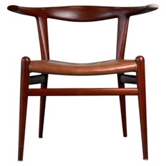 1960s JH518 “Bull Horn” Chair by Hans J. Wegner for Johannes Hansen in teak.