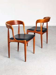 Esszimmerstühle „Modell 16“ aus Teakholz aus den 1960er Jahren, entworfen von Johannes Andersen für Uldum Møbelfabrik.