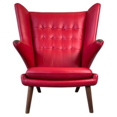 1950s AP19 Papa Bear Lounge Chair by Hans J. Wegner for A.P. Stolen, Denmark.