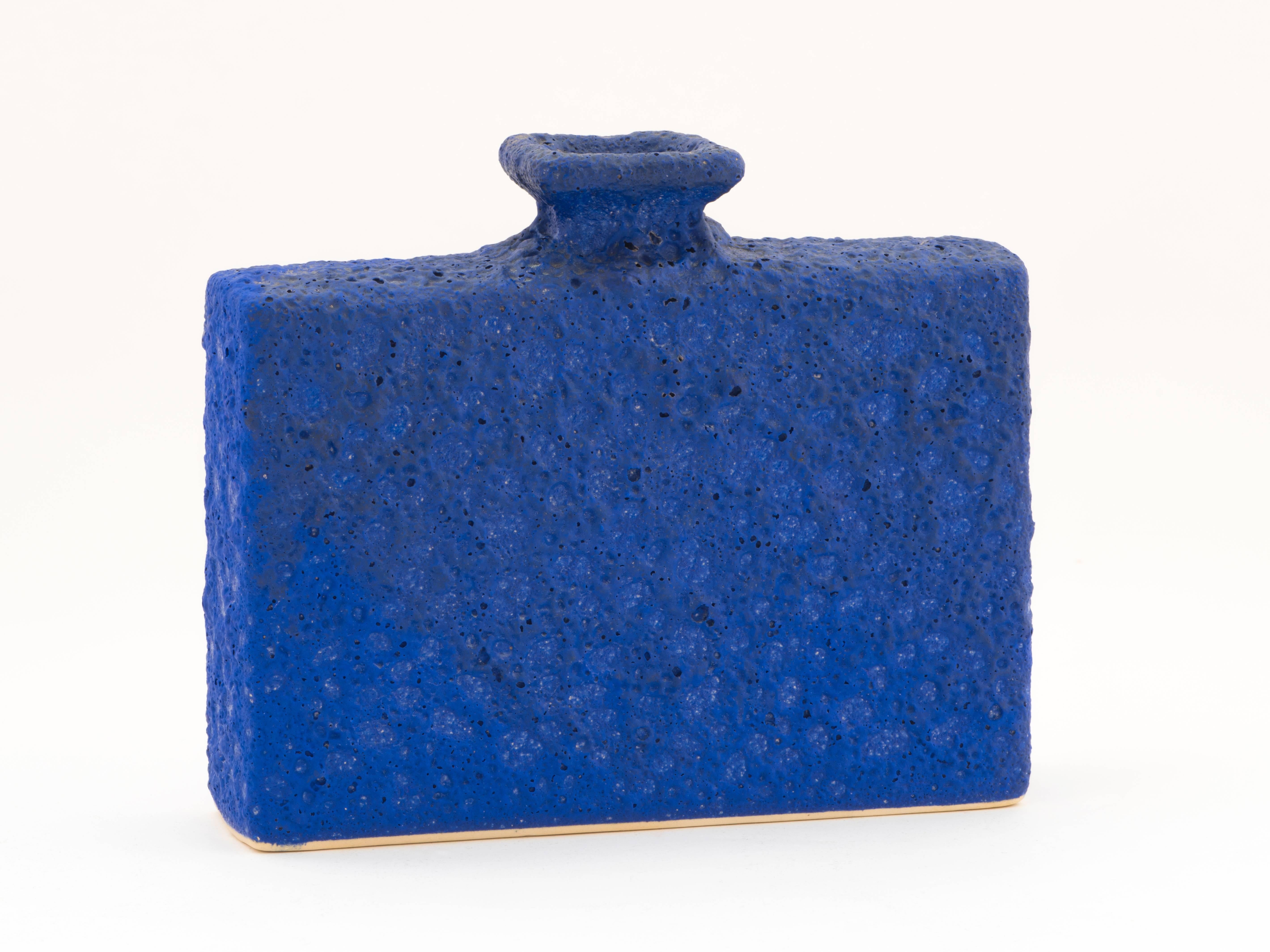 Mid-20th Century 1960s West German Volcanic Glaze Vase as Tribute to Yves Klein