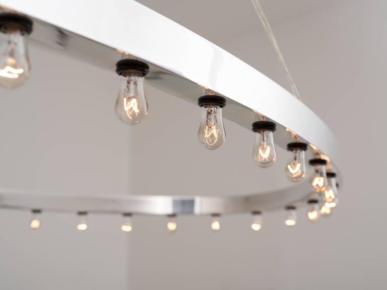 Phillip Enfield Elliptical Orbit Floating Chandelier, circa 1970 at 1stdibs