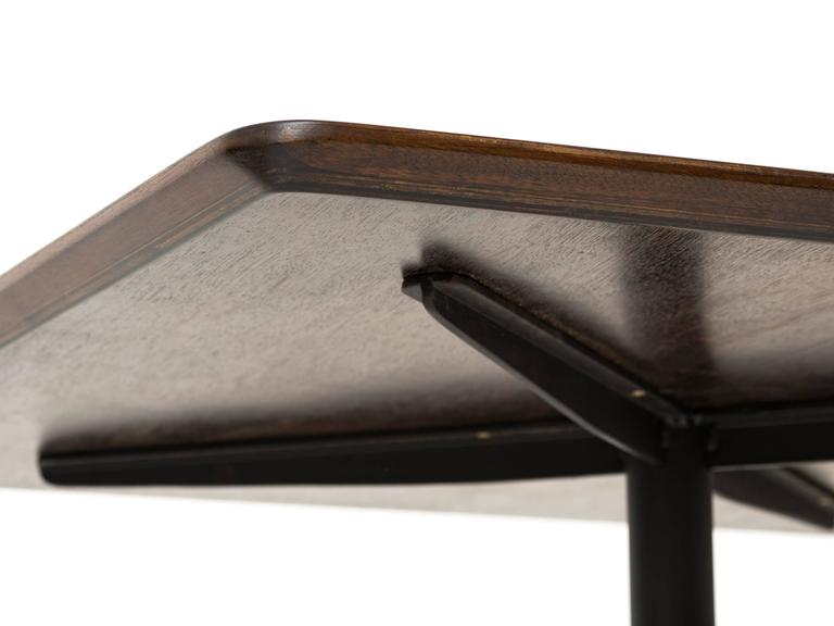 Ignazio Gardella T5 Adjustable Height Cocktail or Game Table in Cherry at 1stDibs